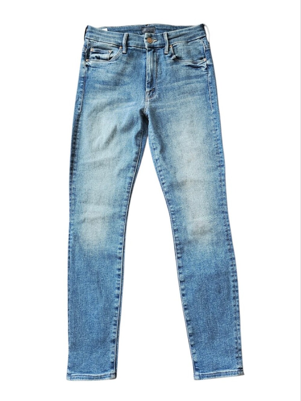 Mother High Waisted Looker Light Wash Slim Fit Jeans - Classic Blue Size 27